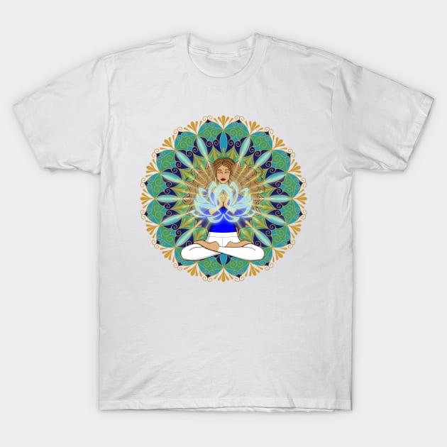 Divine Spark Mandala T-Shirt by MandalaSoul